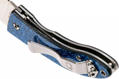 Складной нож Spyderco Lil' Lum Blue Nishijin - 205GFBLP фото 14 Складной нож Spyderco Lil' Lum Blue Nishijin - 205GFBLP фото 14