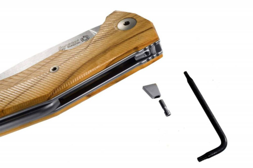 Складной нож Lion Steel KUR UL Olive Wood Flipper фото 2 Складной нож Lion Steel KUR UL Olive Wood Flipper фото 2