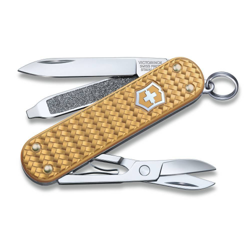 56 Victorinox Нож перочинныйClassic SD Precious Alox "Brass Gold" 56 Victorinox Нож перочинныйClassic SD Precious Alox "Brass Gold"